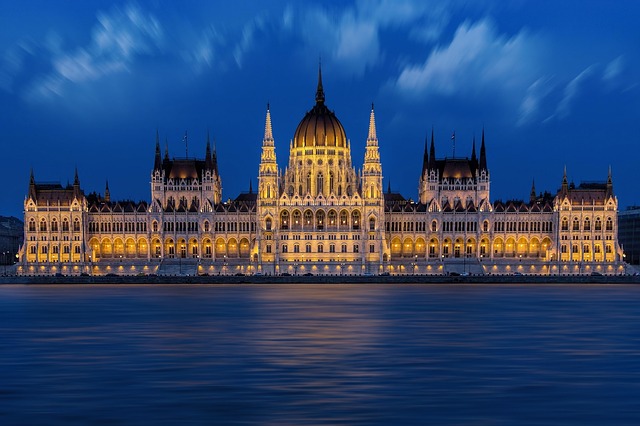 Parliament by night